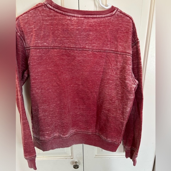 Disney Minnie Mouse Red Faded Look Soft Sweatshirt Size Medium - Picture 4 of 7